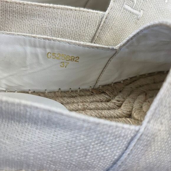 Prada Milano Embossed Logo Espadrilles Slip-On Flats Women’s Size EU 37 US 6.5-7 - Picture 14 of 15